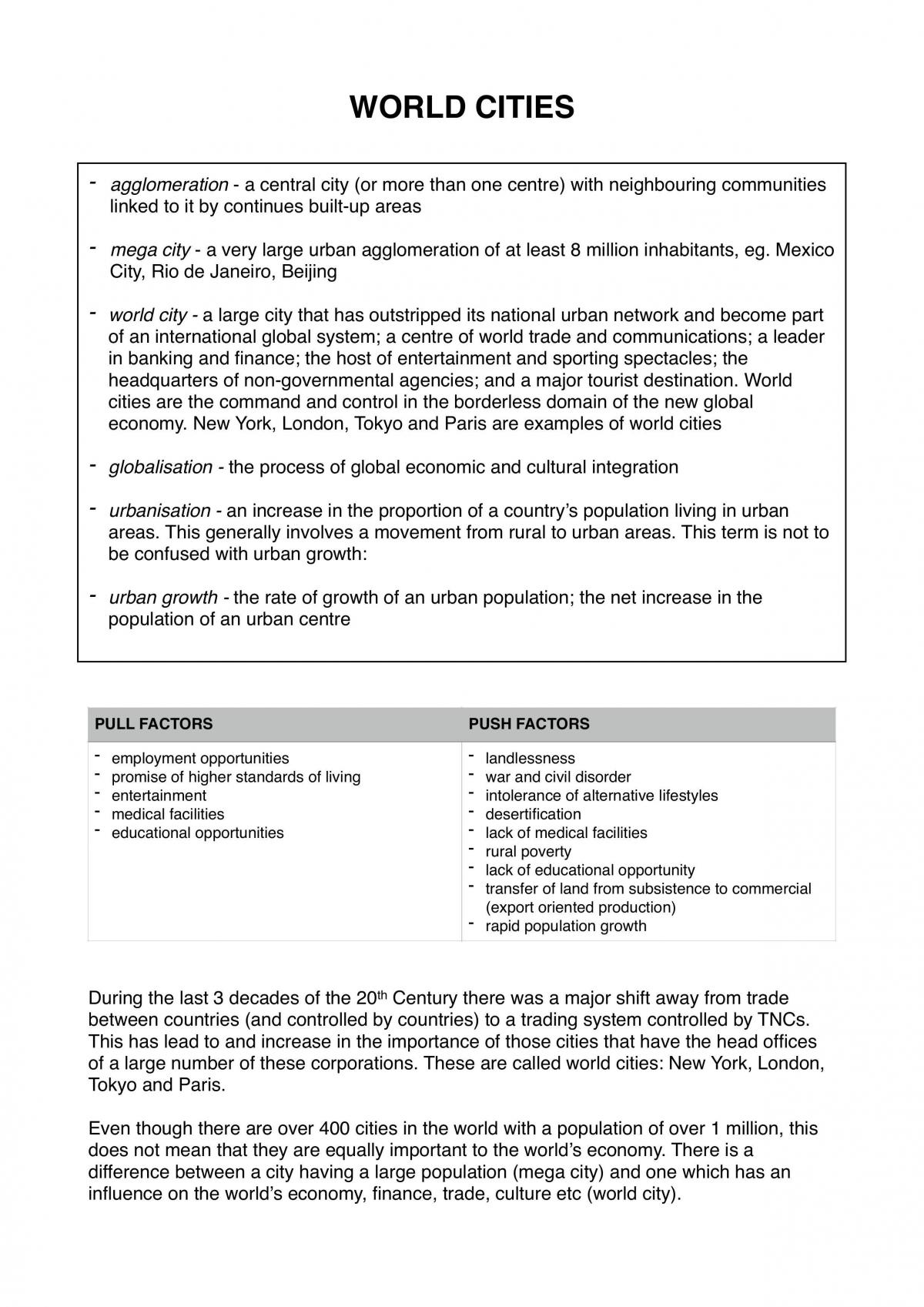 Urban Places Notes - Page 1