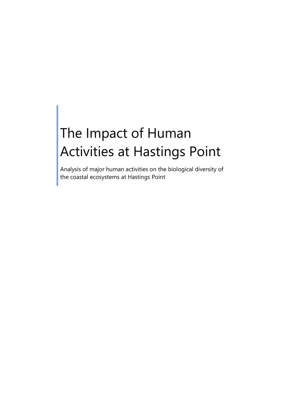Hastings Point Case Study - Page 1