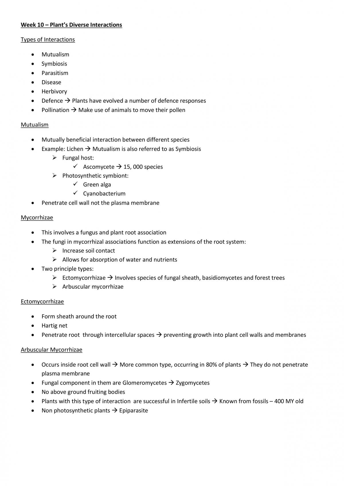 Biodiversity Notes Weeks 10-14 - Page 1