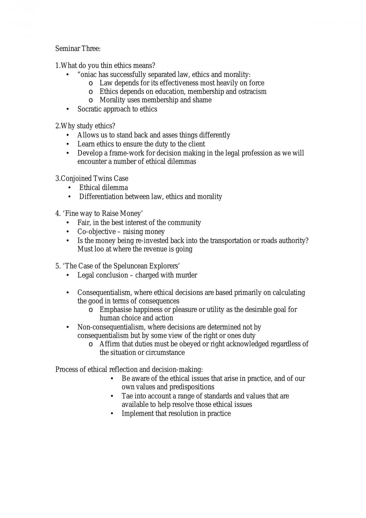 Ethic In Law - Page 1