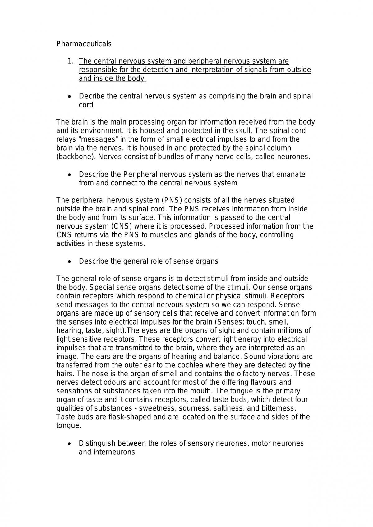 Pharmceuticals Full Detailed Notes - Page 1