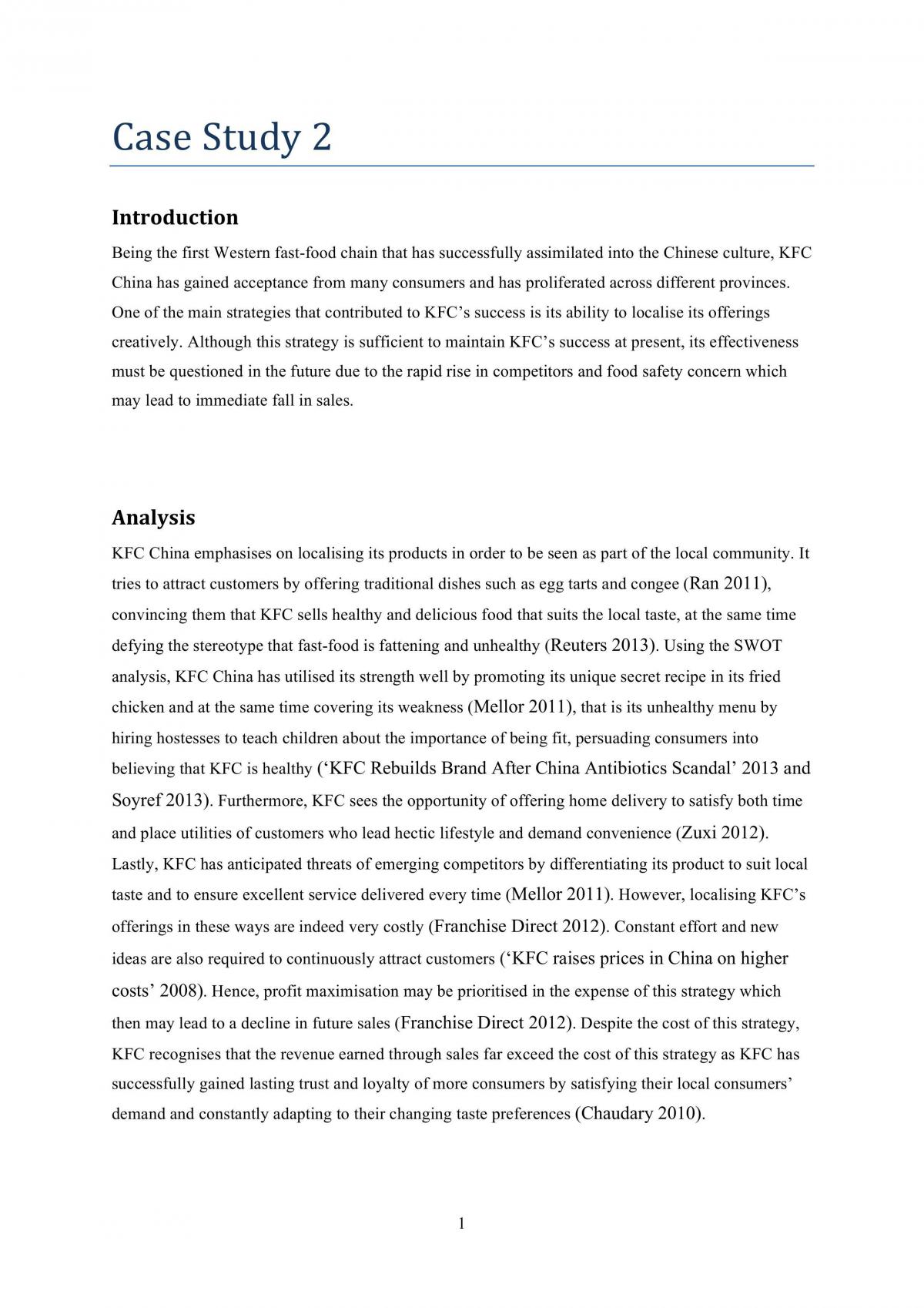 BUSS1001 Second Case Study - Page 1