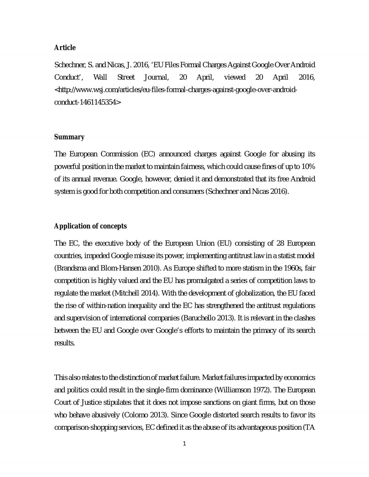 MSA2 Political Environment - Page 1