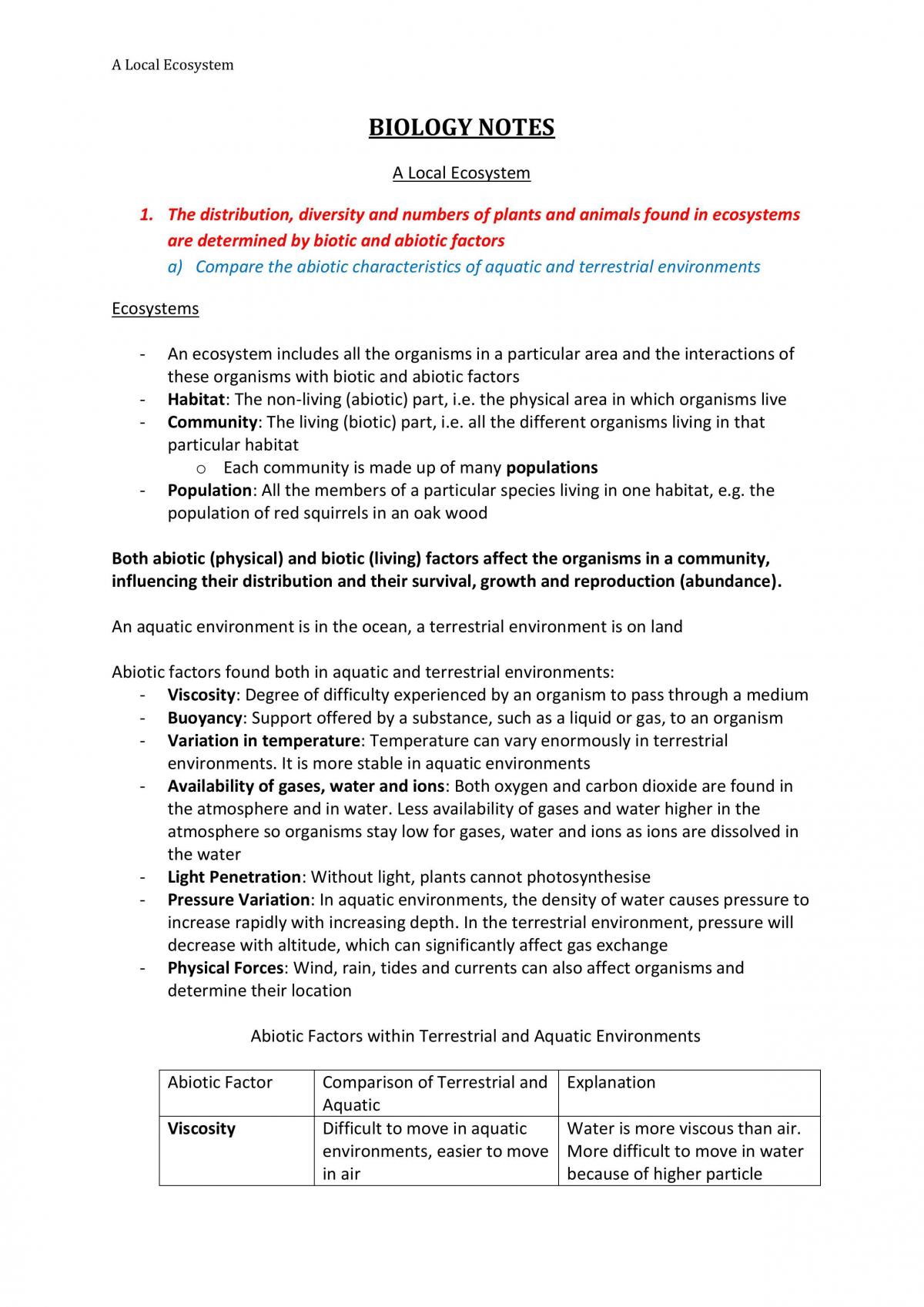 A Local Eco System - Page 1