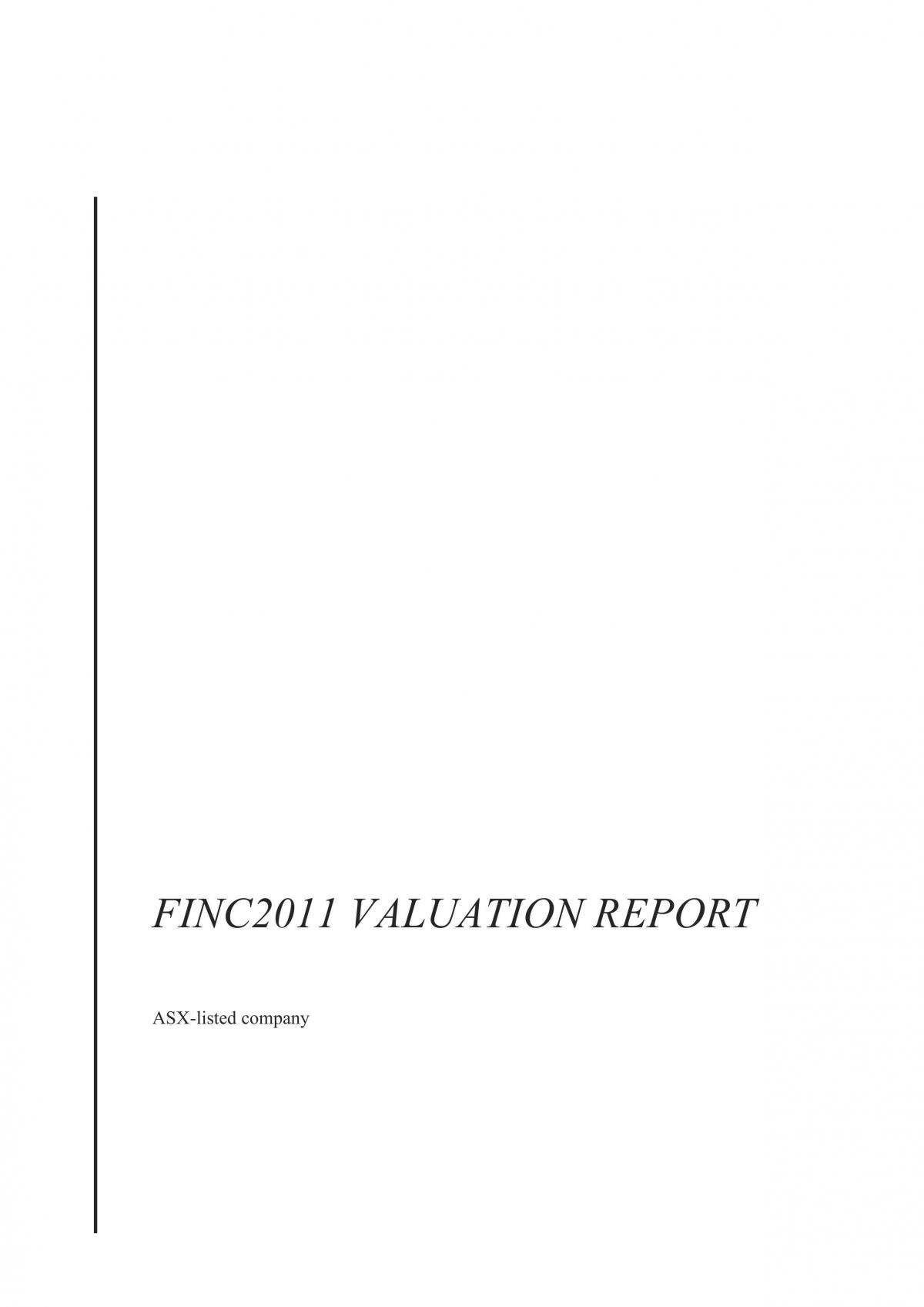FINC2011 Assignment (HD) - Page 1