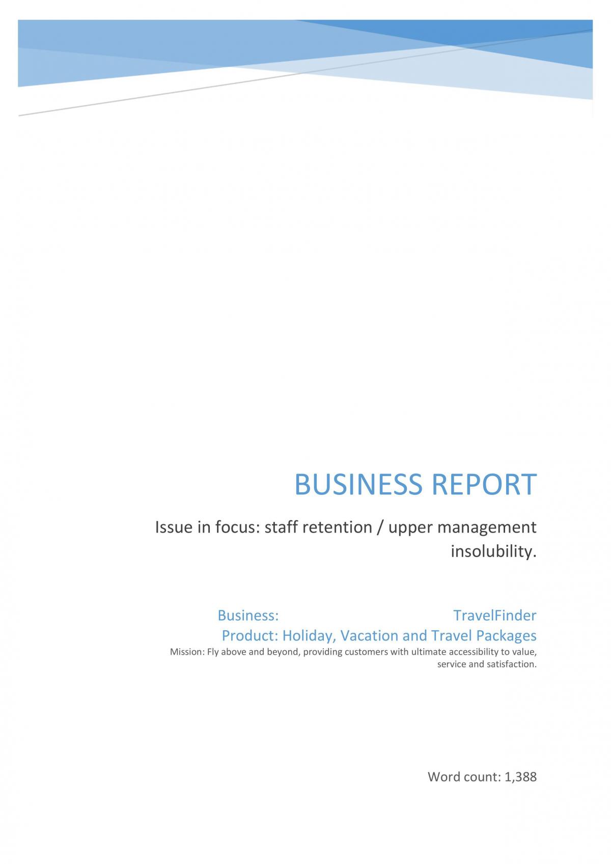 Business Report - Page 1