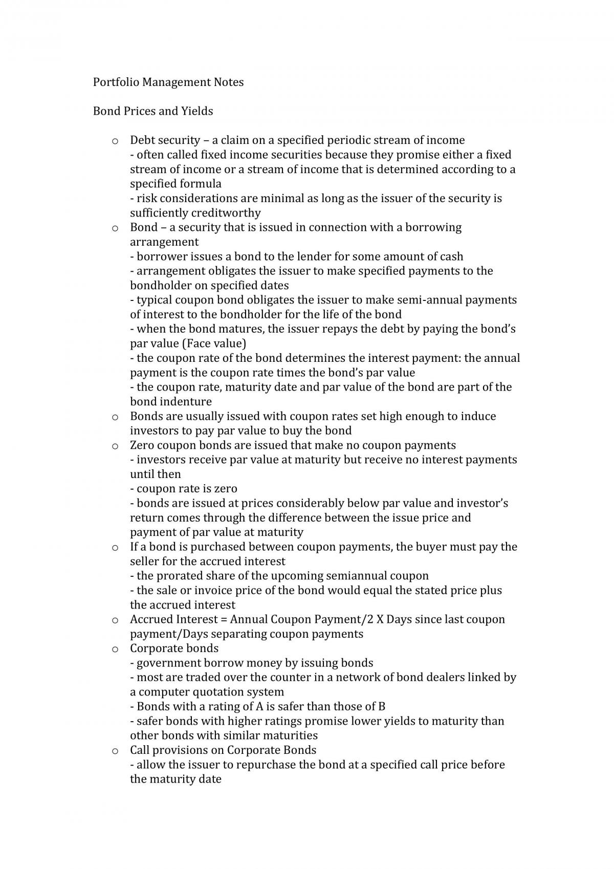 FINS2624 Textbook Notes - Page 1