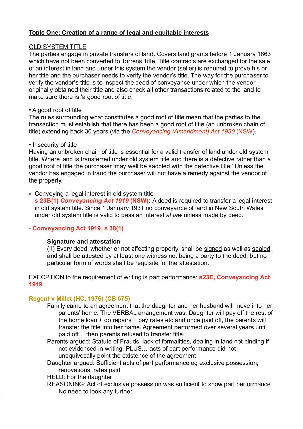 Property Law Final Notes Every Topic Covered - Page 1