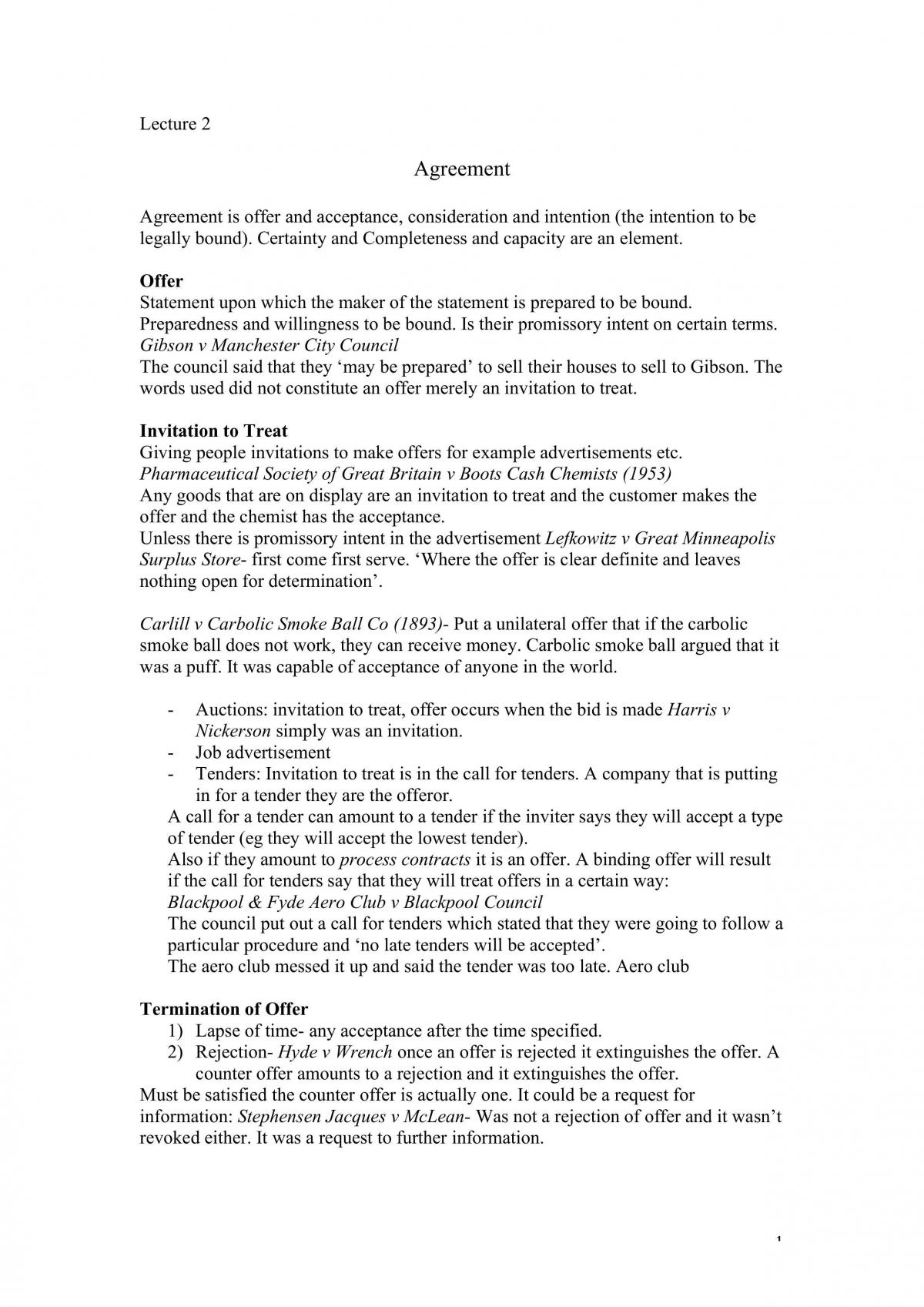 Contracts Notes - Page 1