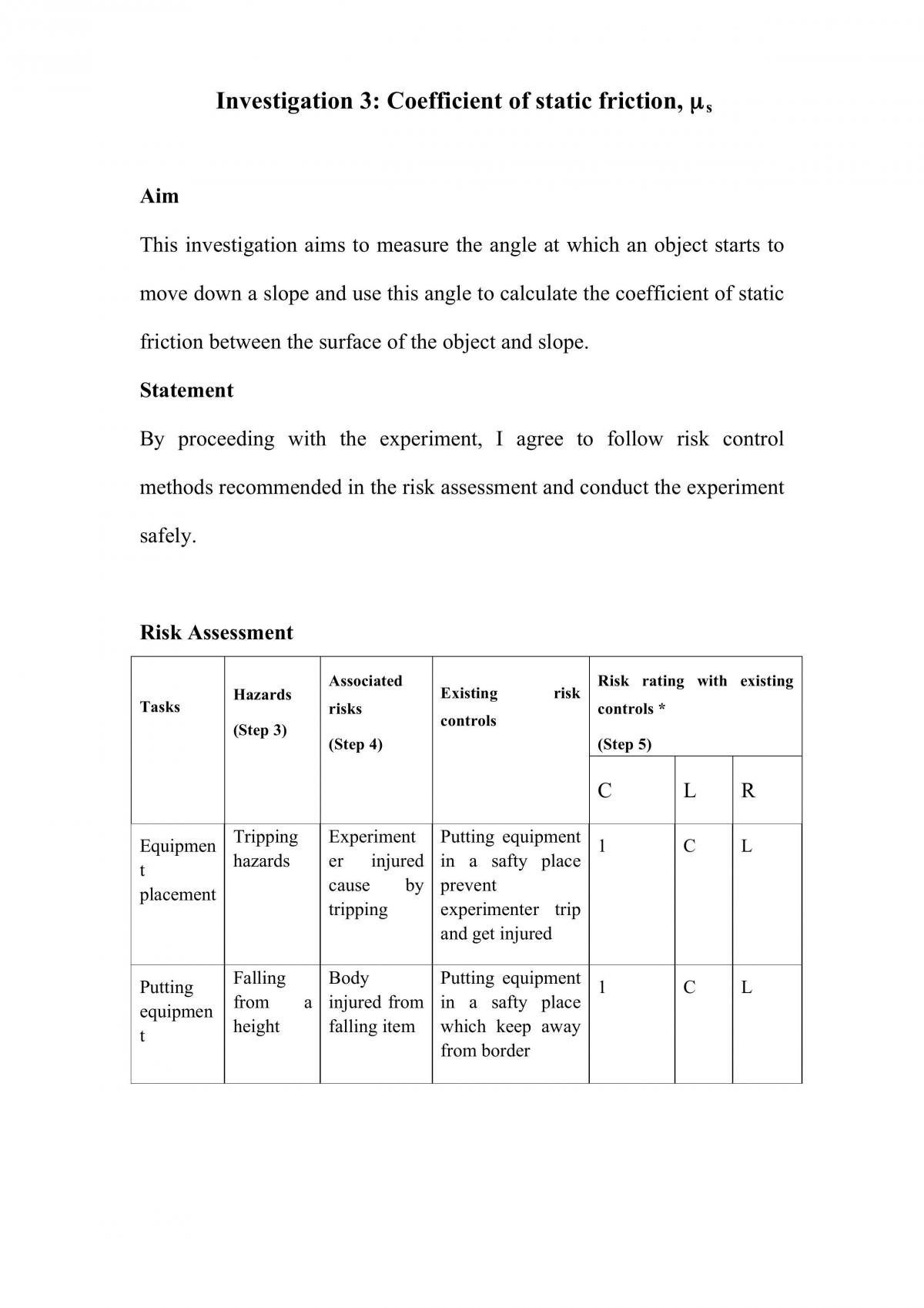 Investigation 3 - Page 1