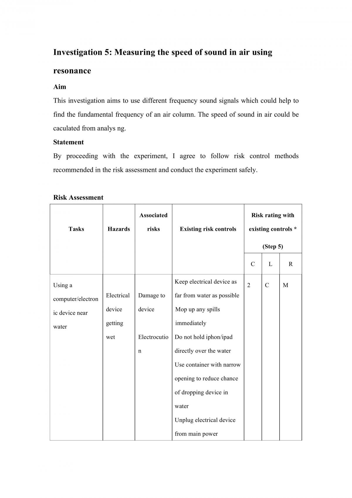 Investigation 5 - Page 1