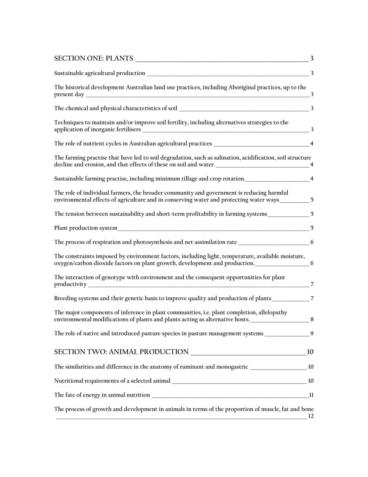 Agriculture Notes - Page 1