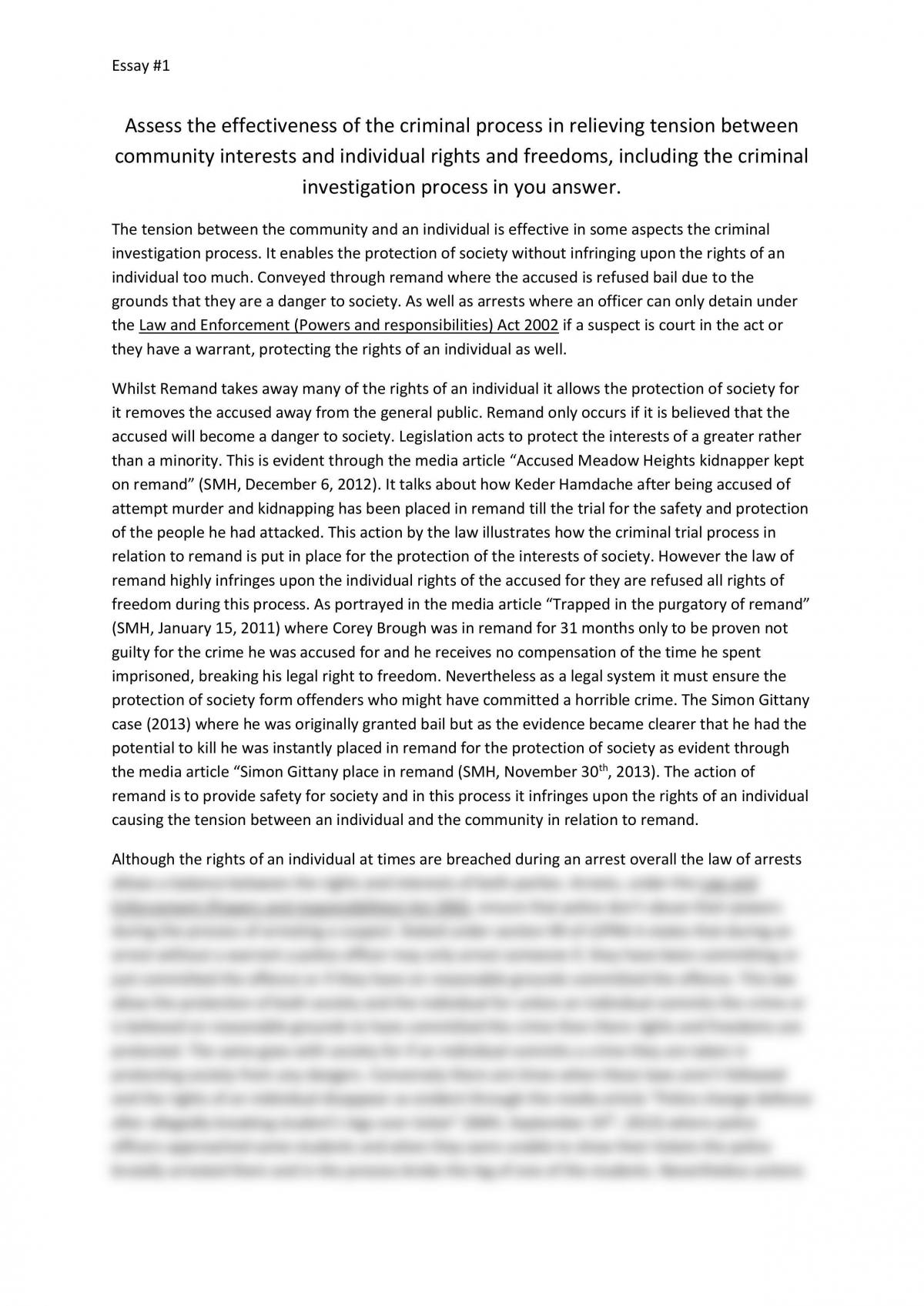 crime among youngsters essay