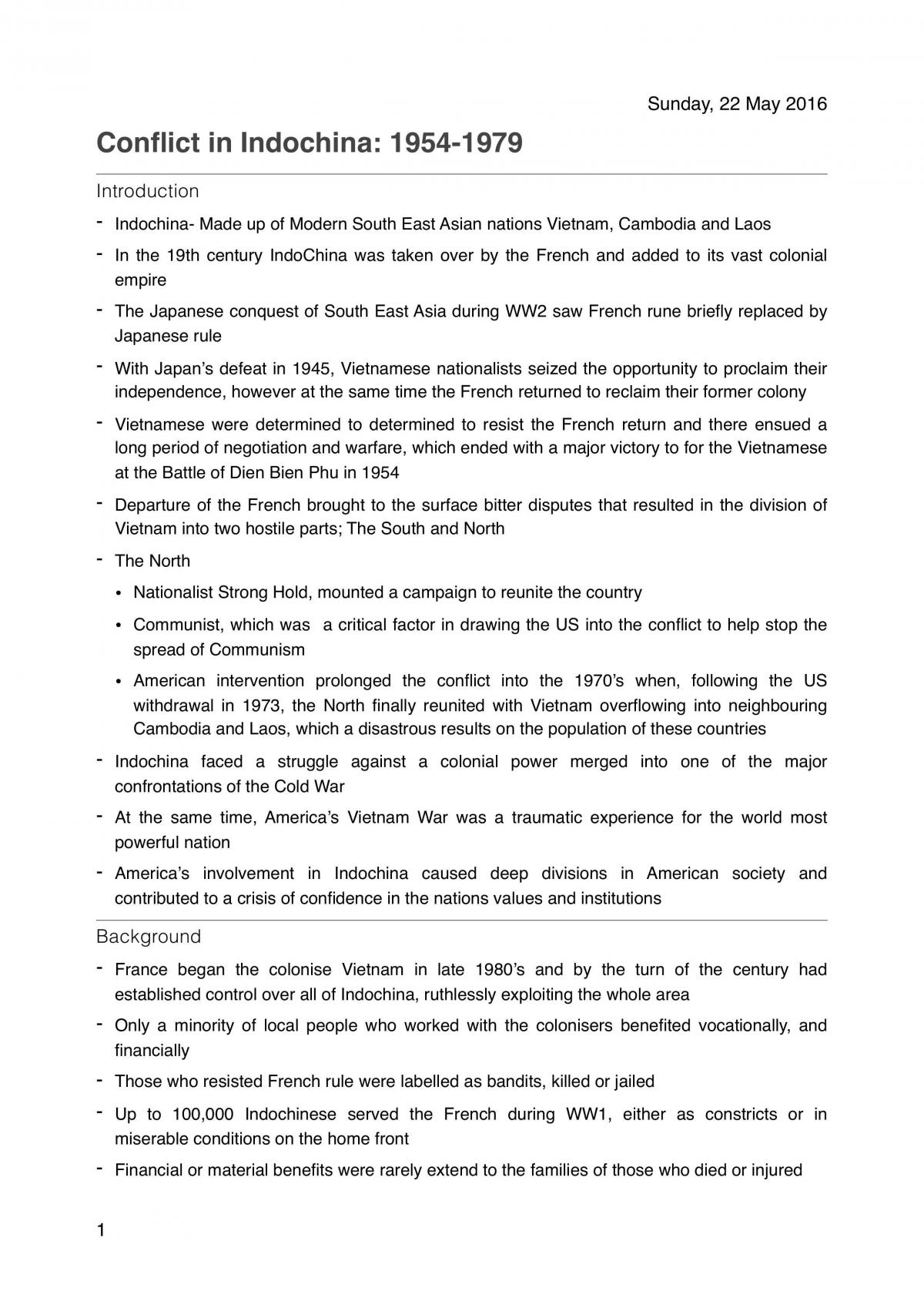 Indochina Notes - Page 1
