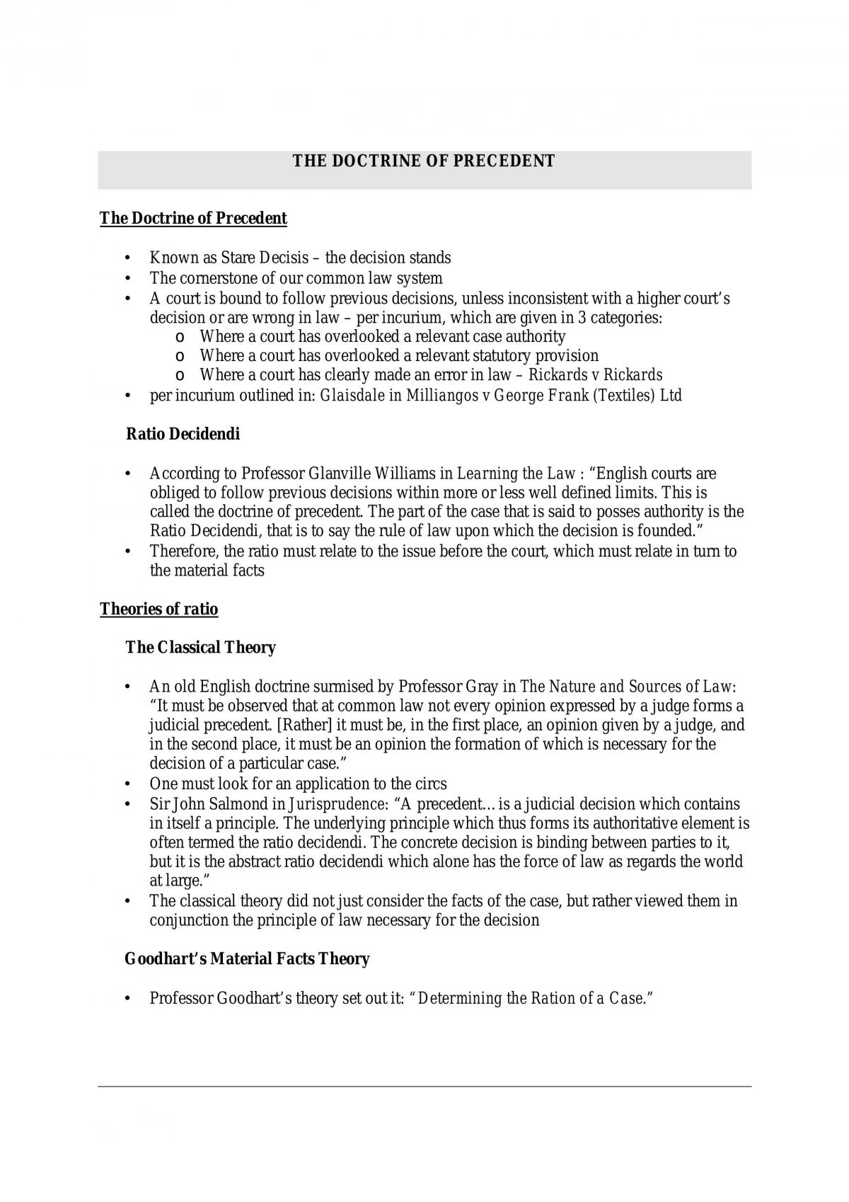 Introduction To Law Notes | LAWS 1003 - Fundamentals of Australian Law ...