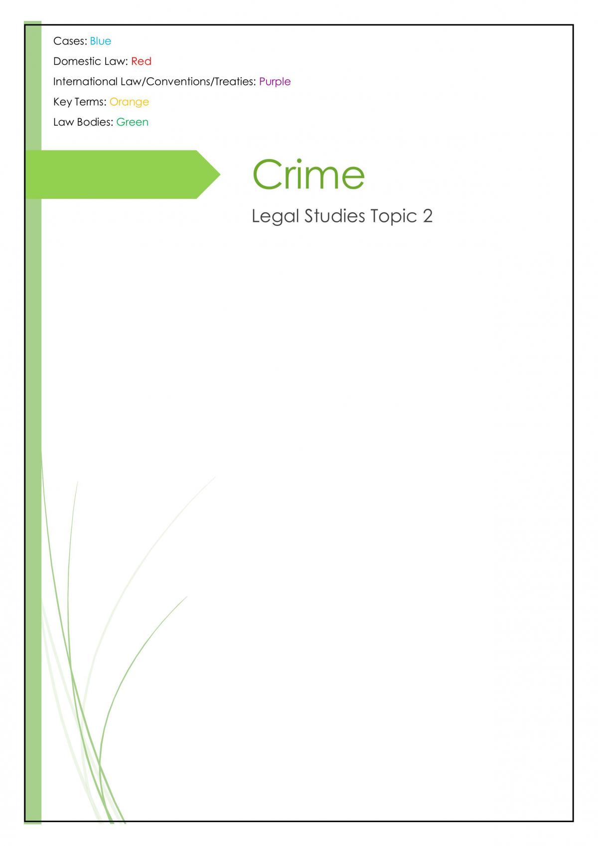 Crime Notes - Page 1