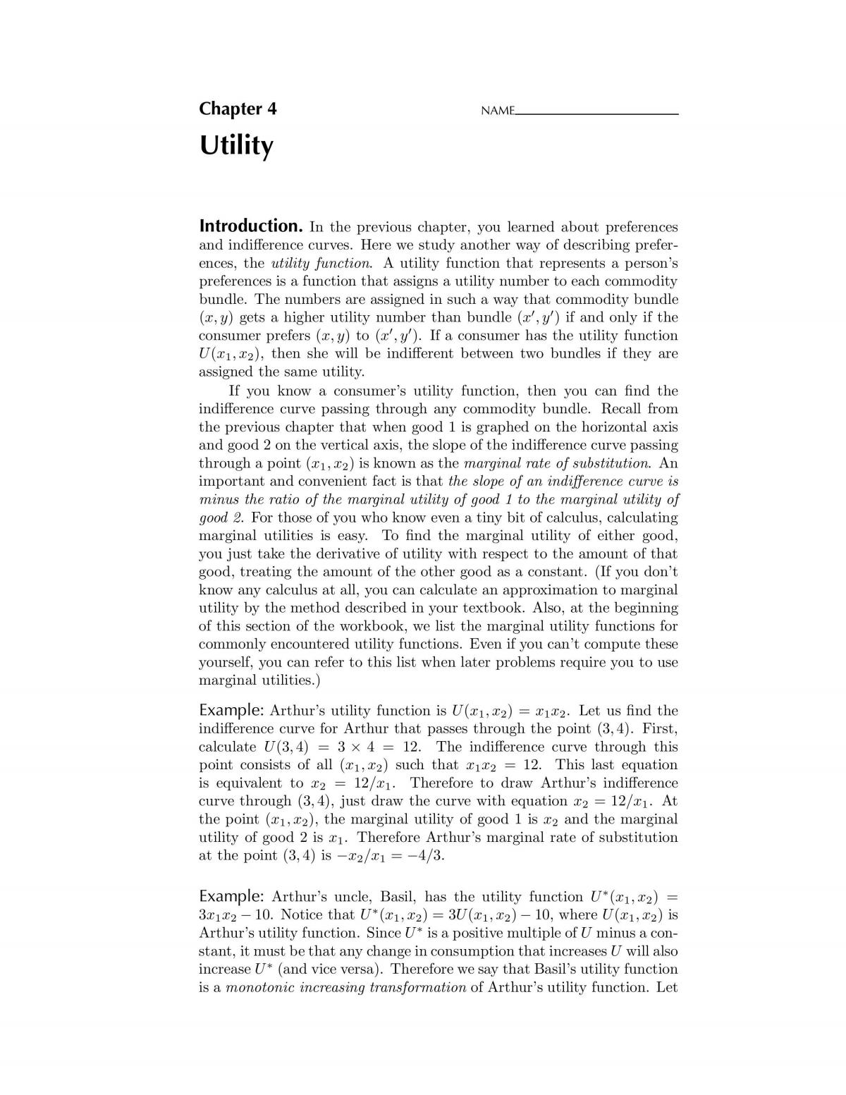 Solutions to chapter 4  - Page 1
