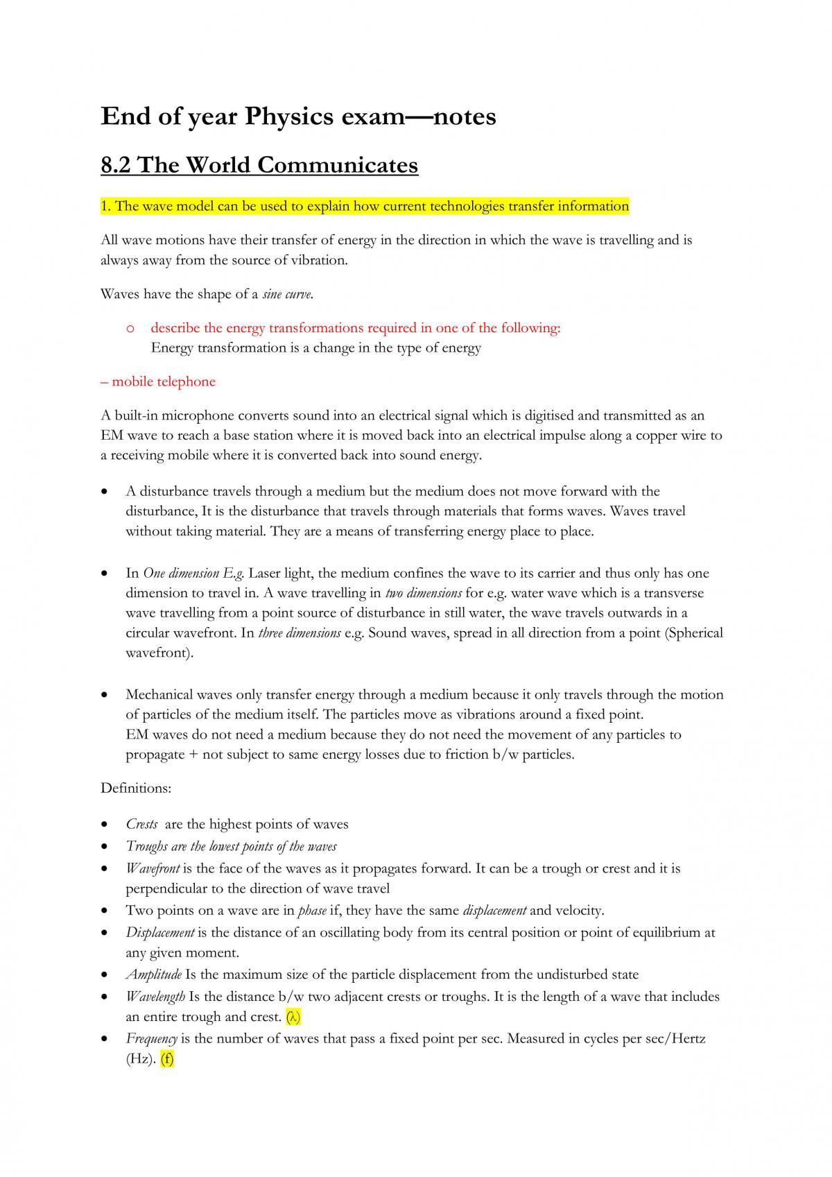 Physics Complete Notes for Preliminary Syllabus - Page 1