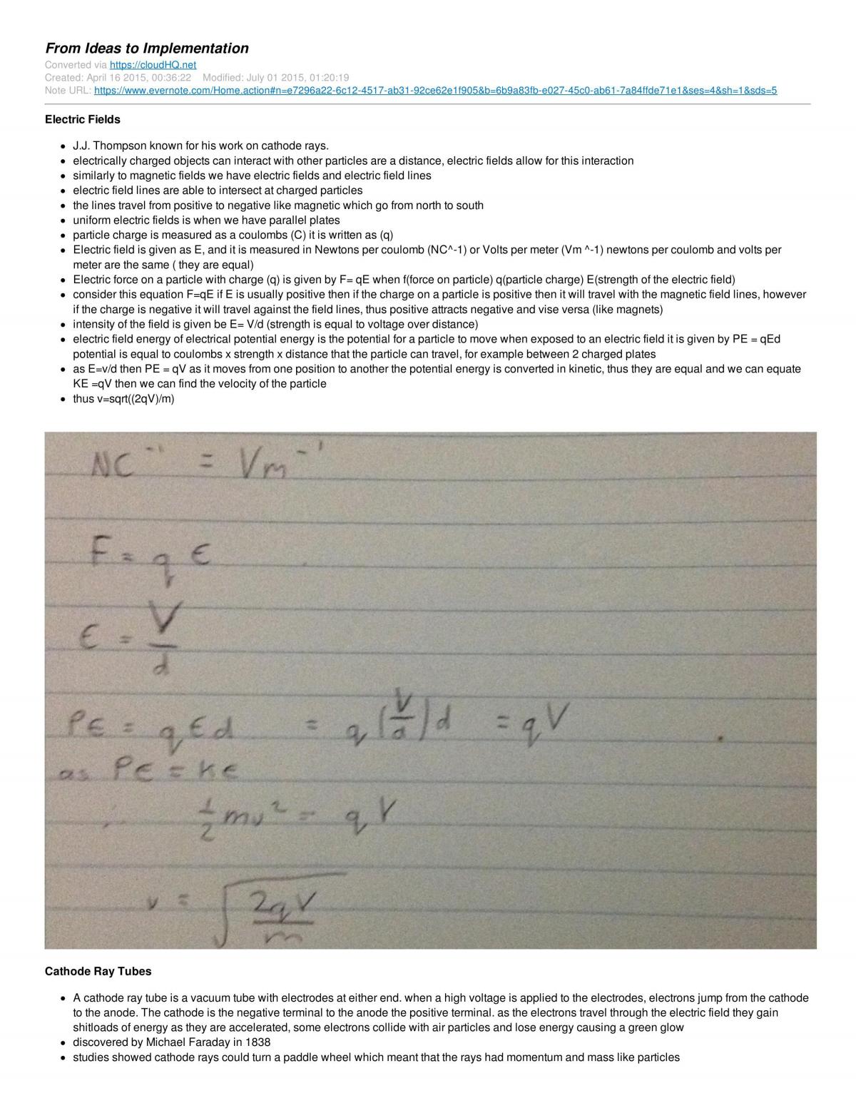 HSC Topic from Ideas to Implemenation - Page 1