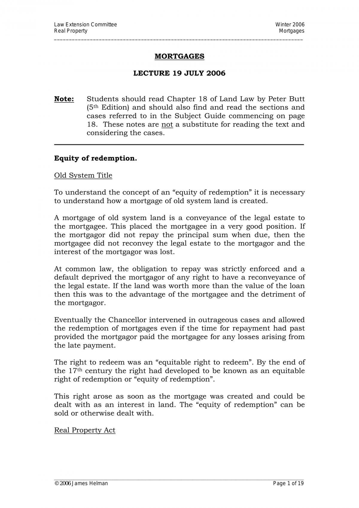 Mortgages - Page 1