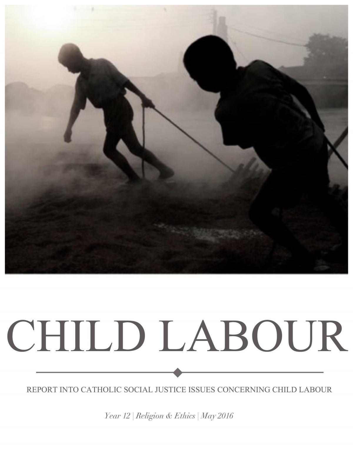 Child Labour - Social Justice Report - Page 1