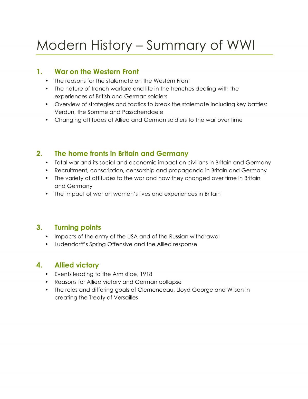 World War 1  - Page 1