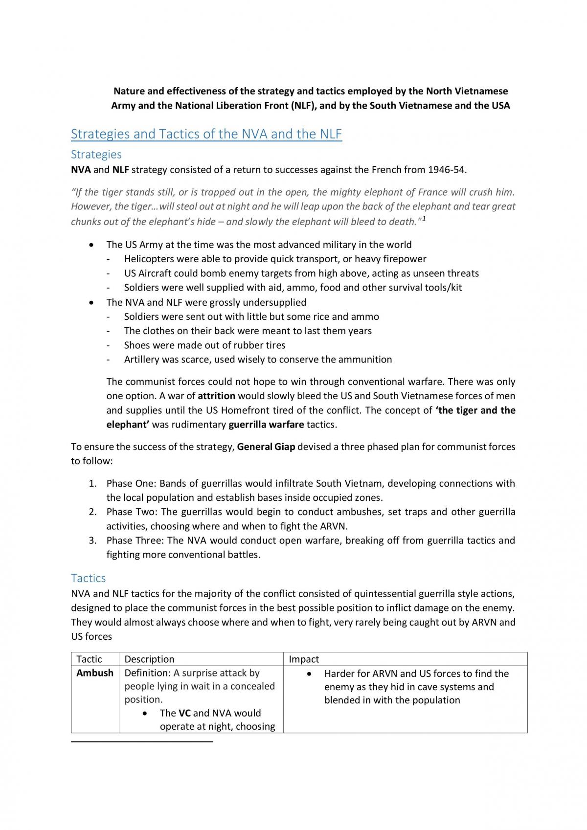 Second Indochina War Notes - Page 1