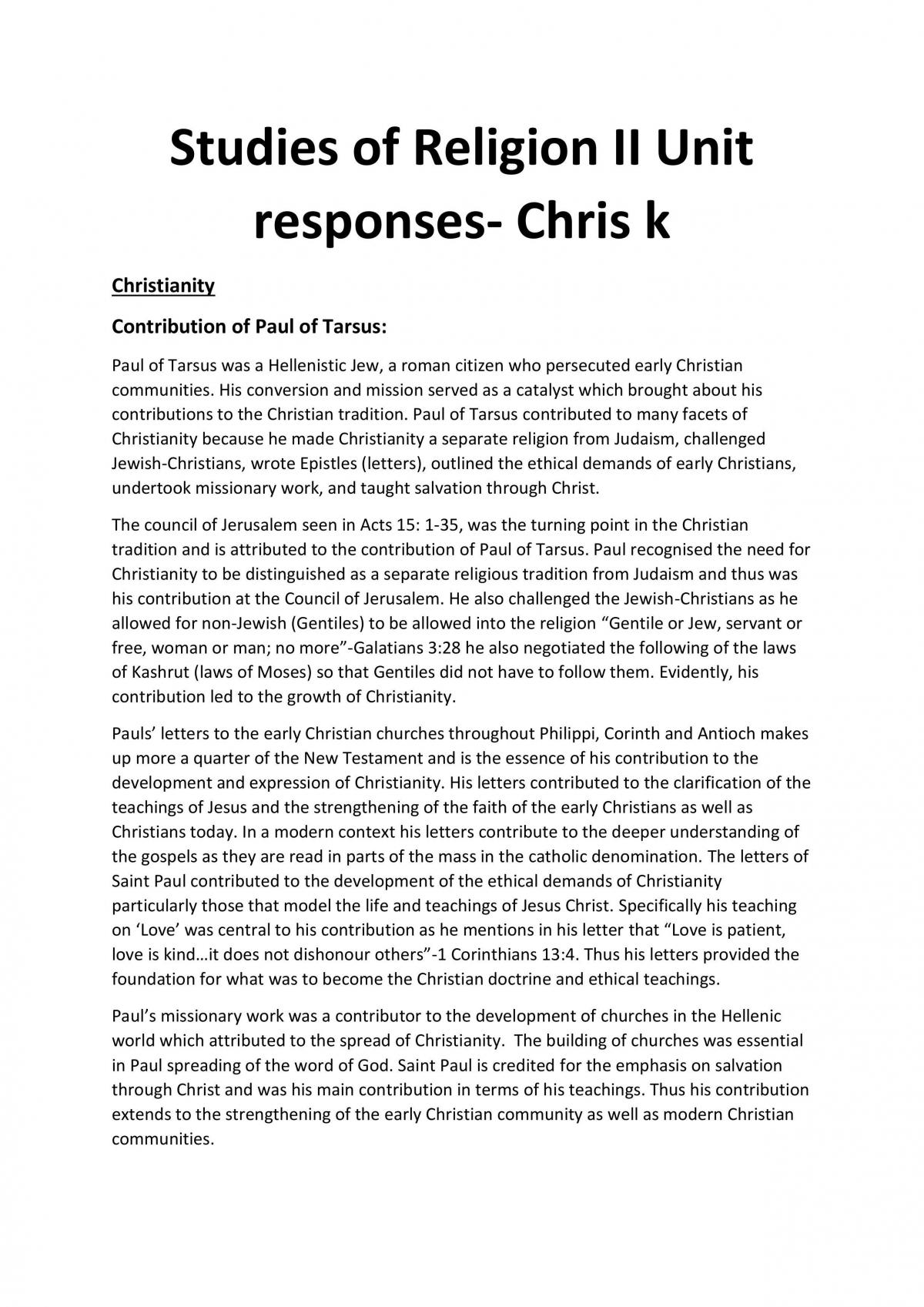 SOR Extended Response - Page 1