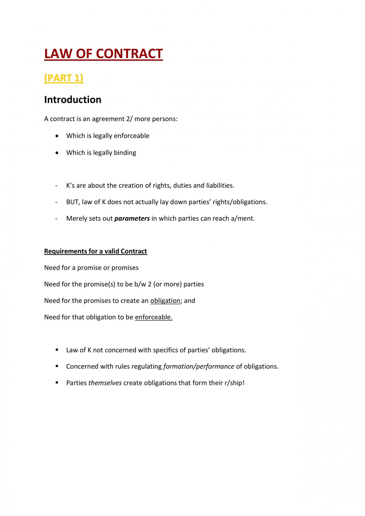 CLAW Sem 1 Notes - Page 1