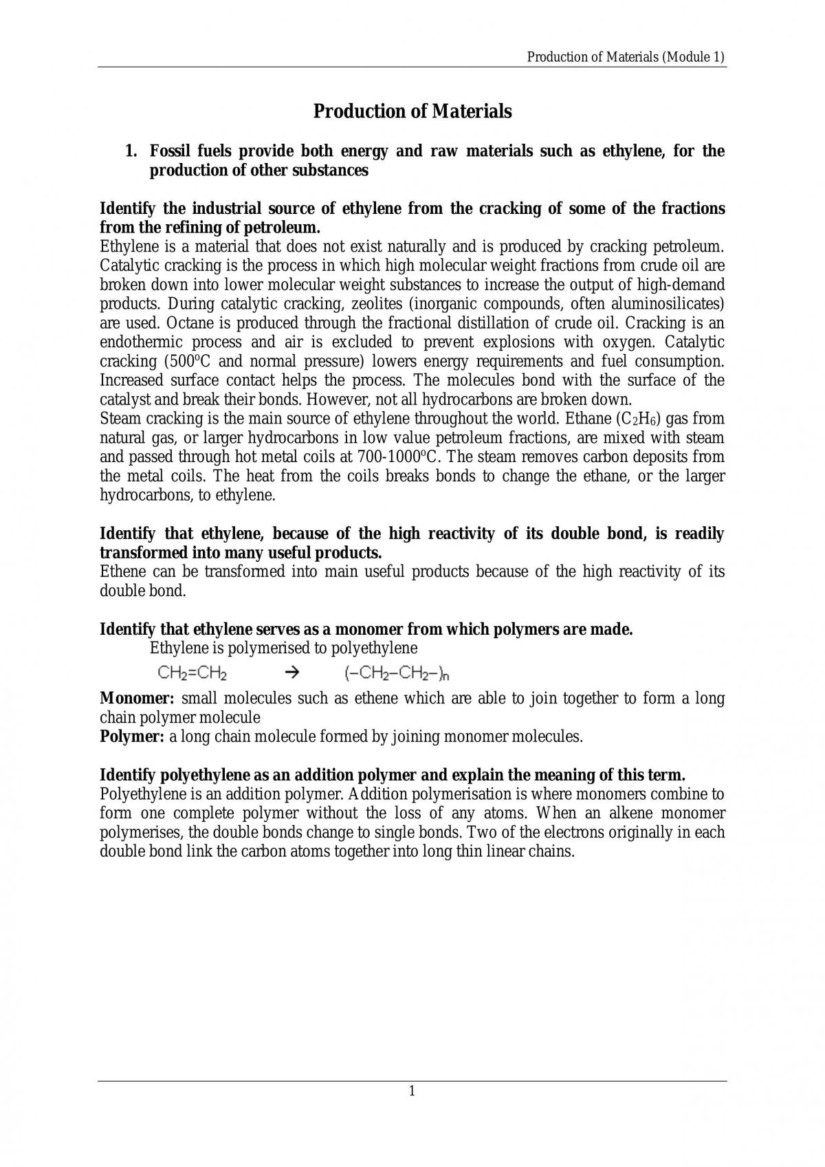 Chemistry Notes - Page 1