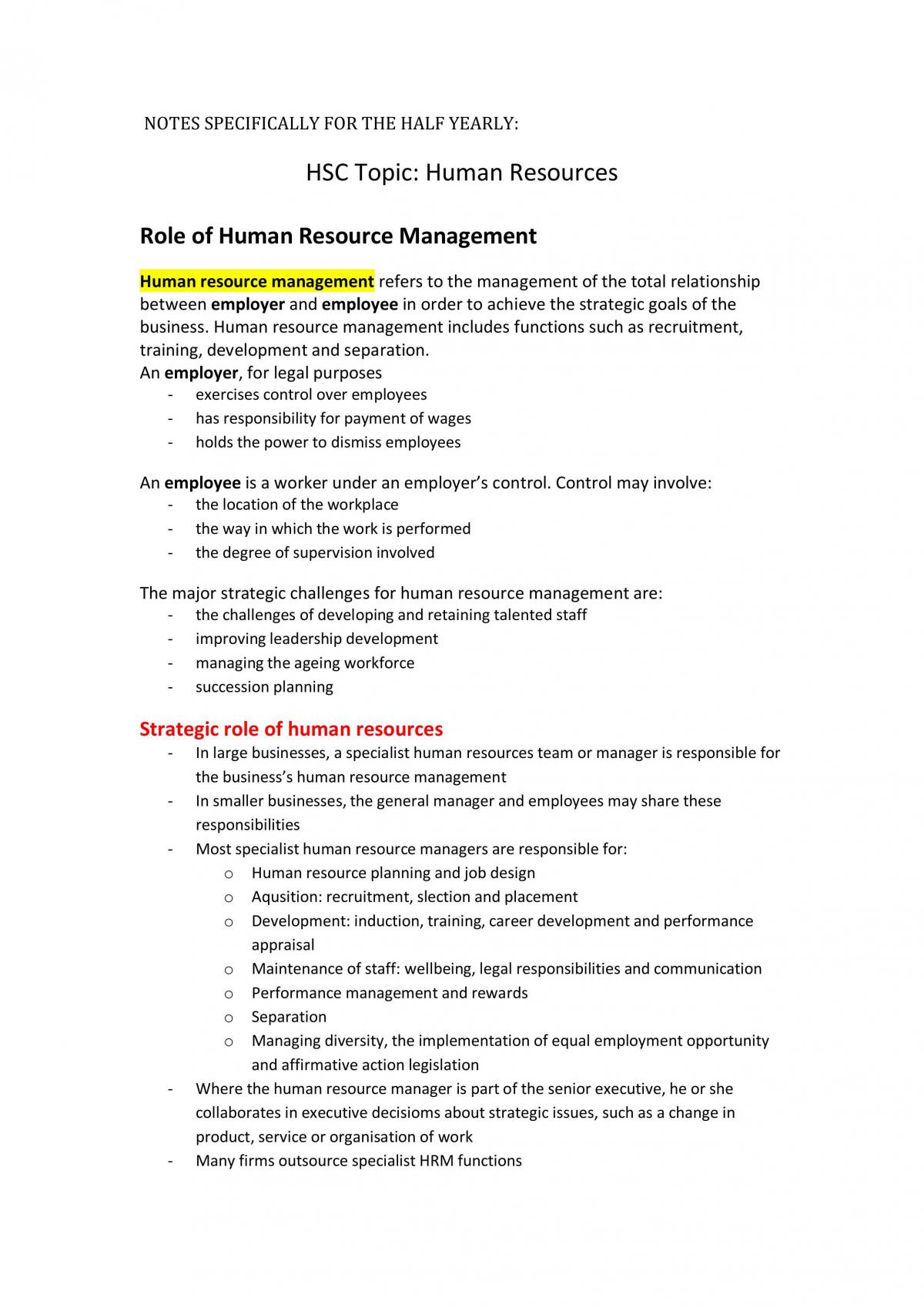 Business Studies Full Notes - Page 1