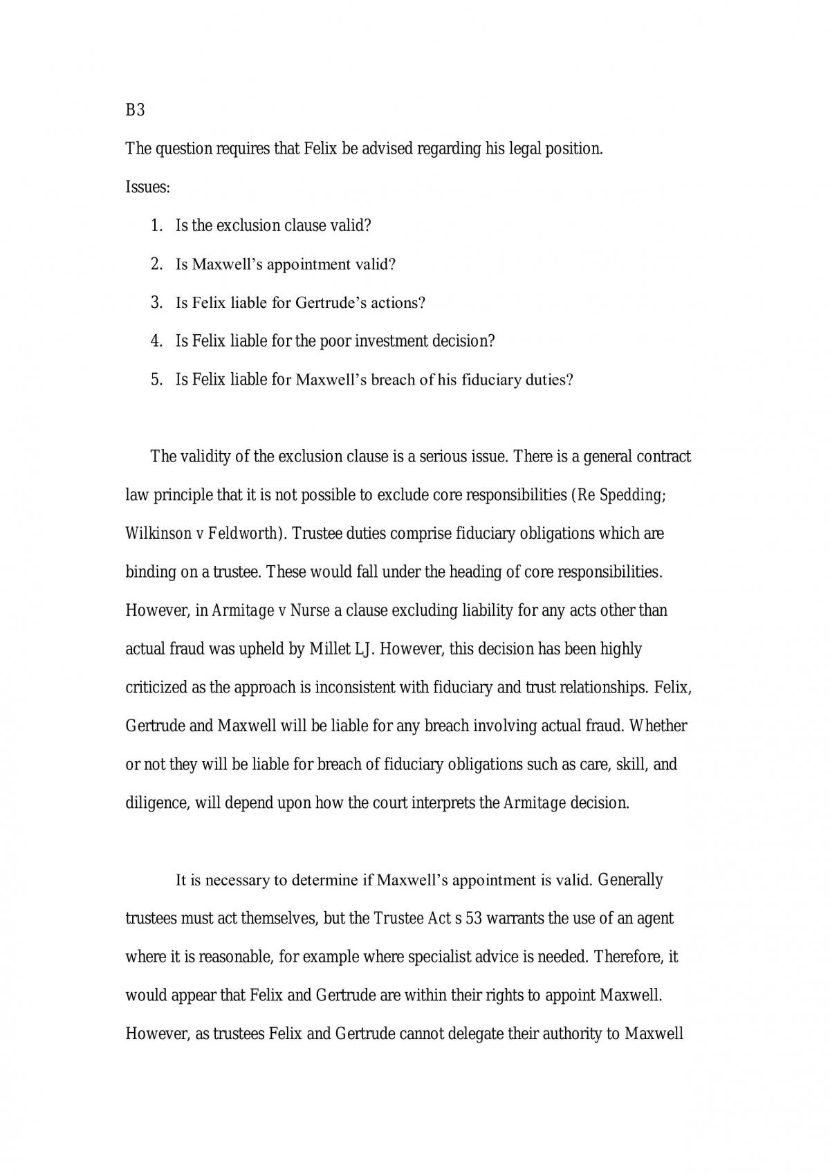 Equity Case Study Question - Page 1