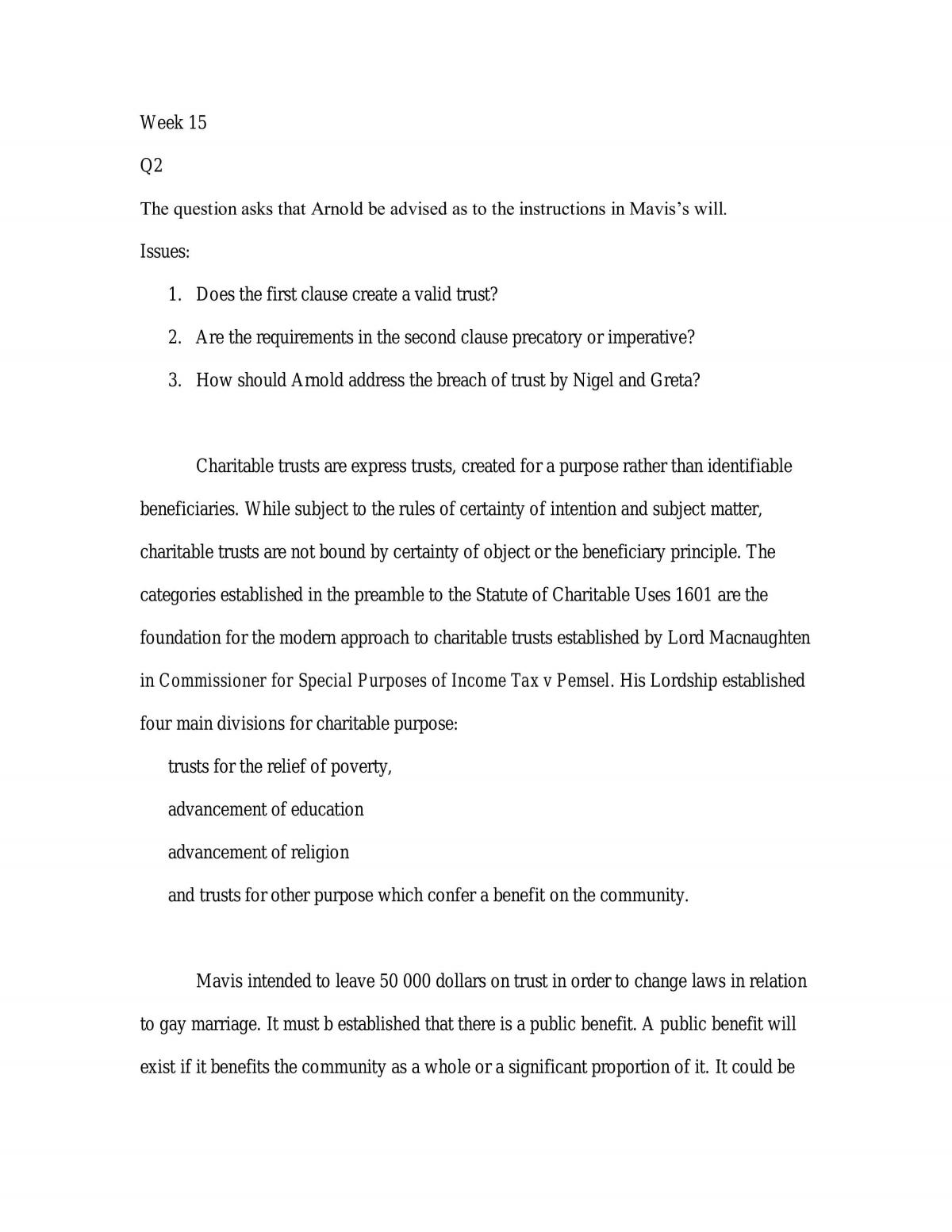 Equity Mock Exam Question - Page 1