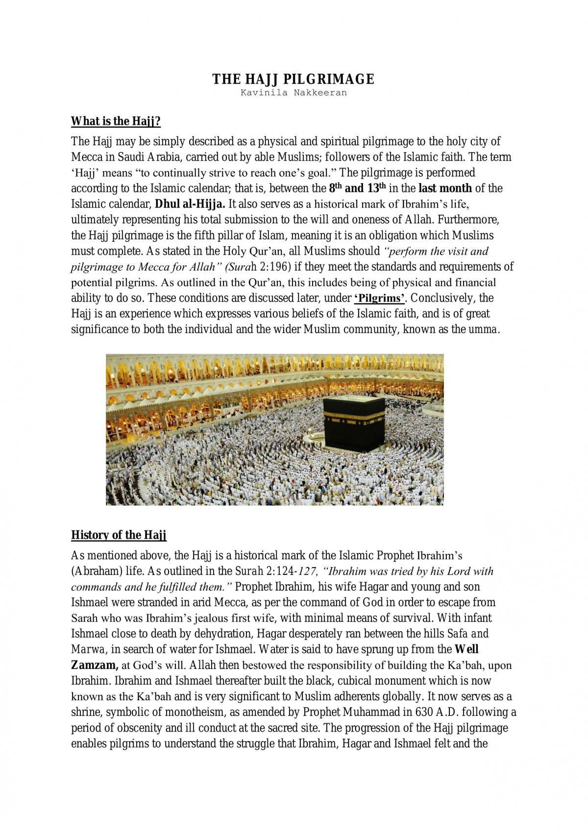 Hajj Study Notes Complete - Page 1