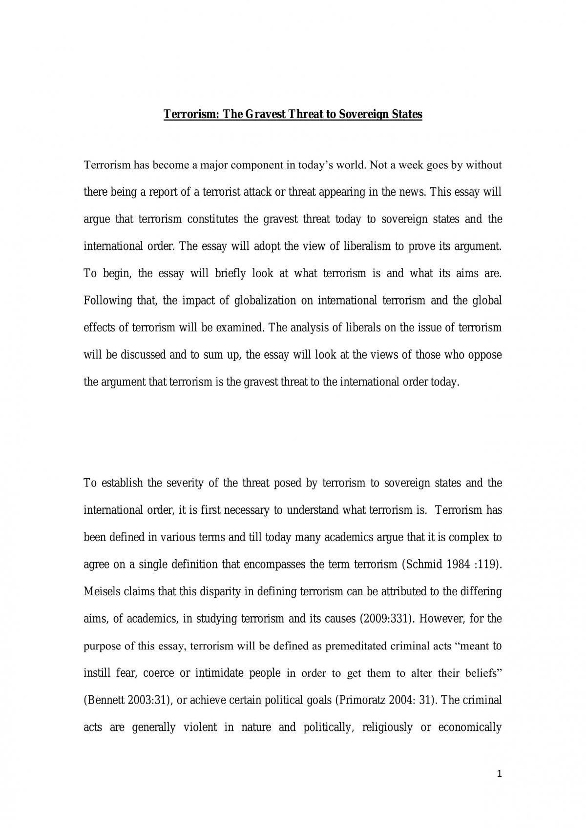 Major Essay - Page 1