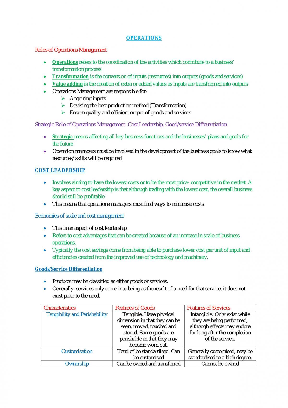 Topic 1- Operations - Page 1