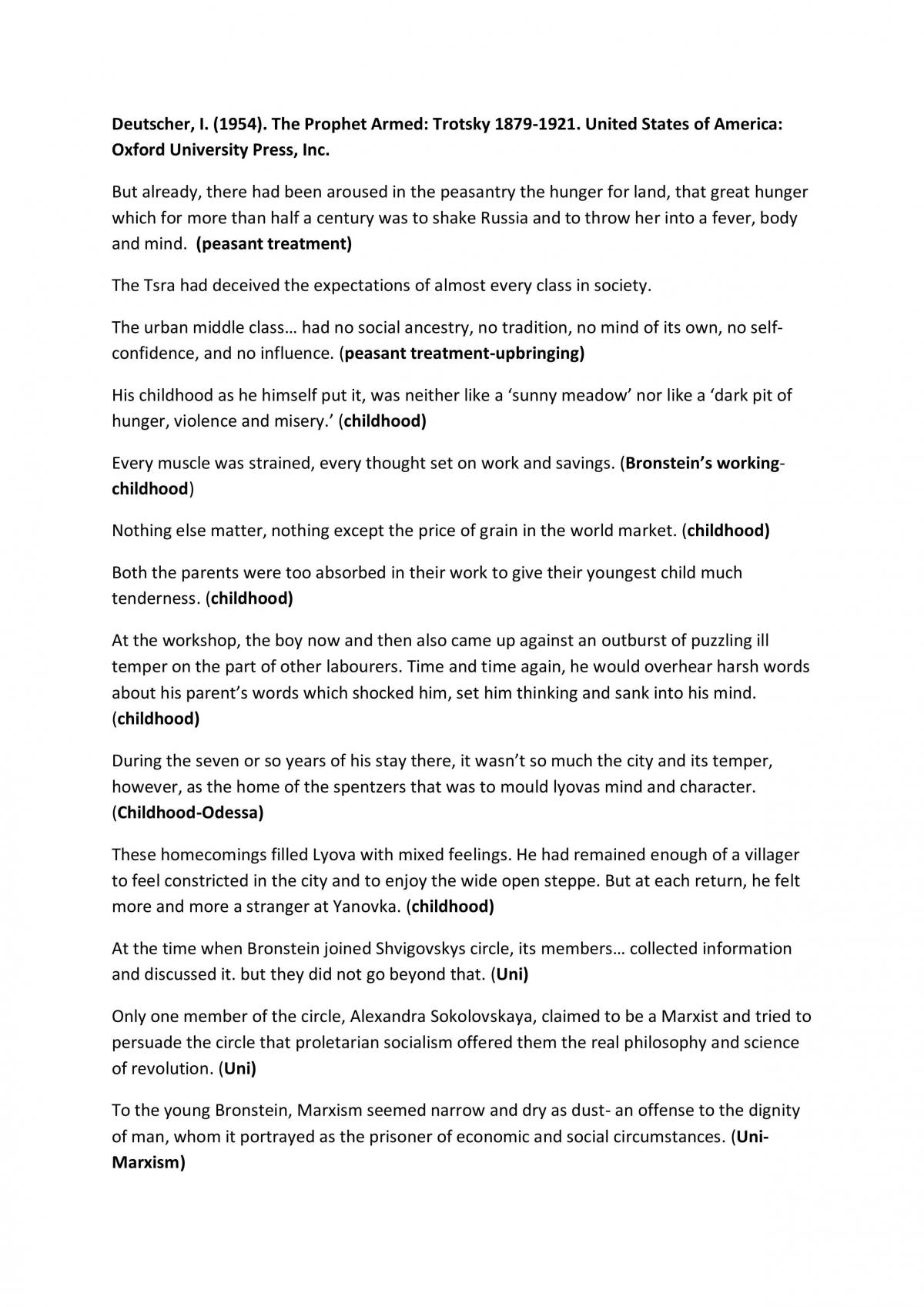 State Library Research for Trotsky - Page 1