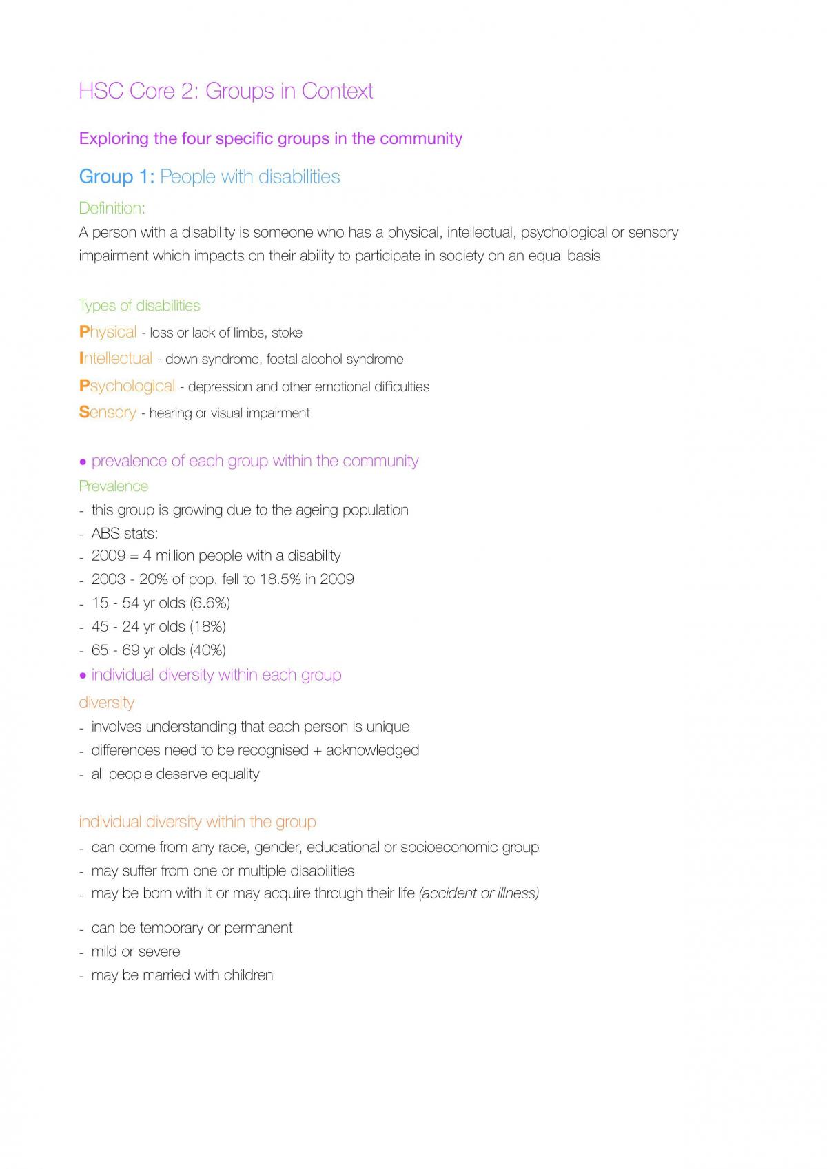 Core 2: Groups in Context - Page 1