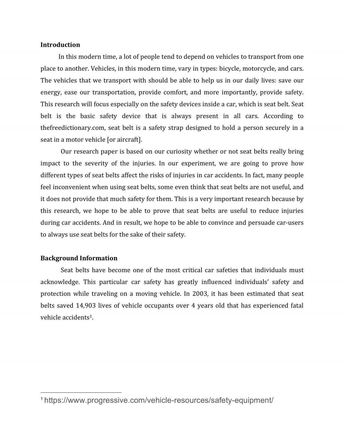 Seat Belts - Page 1