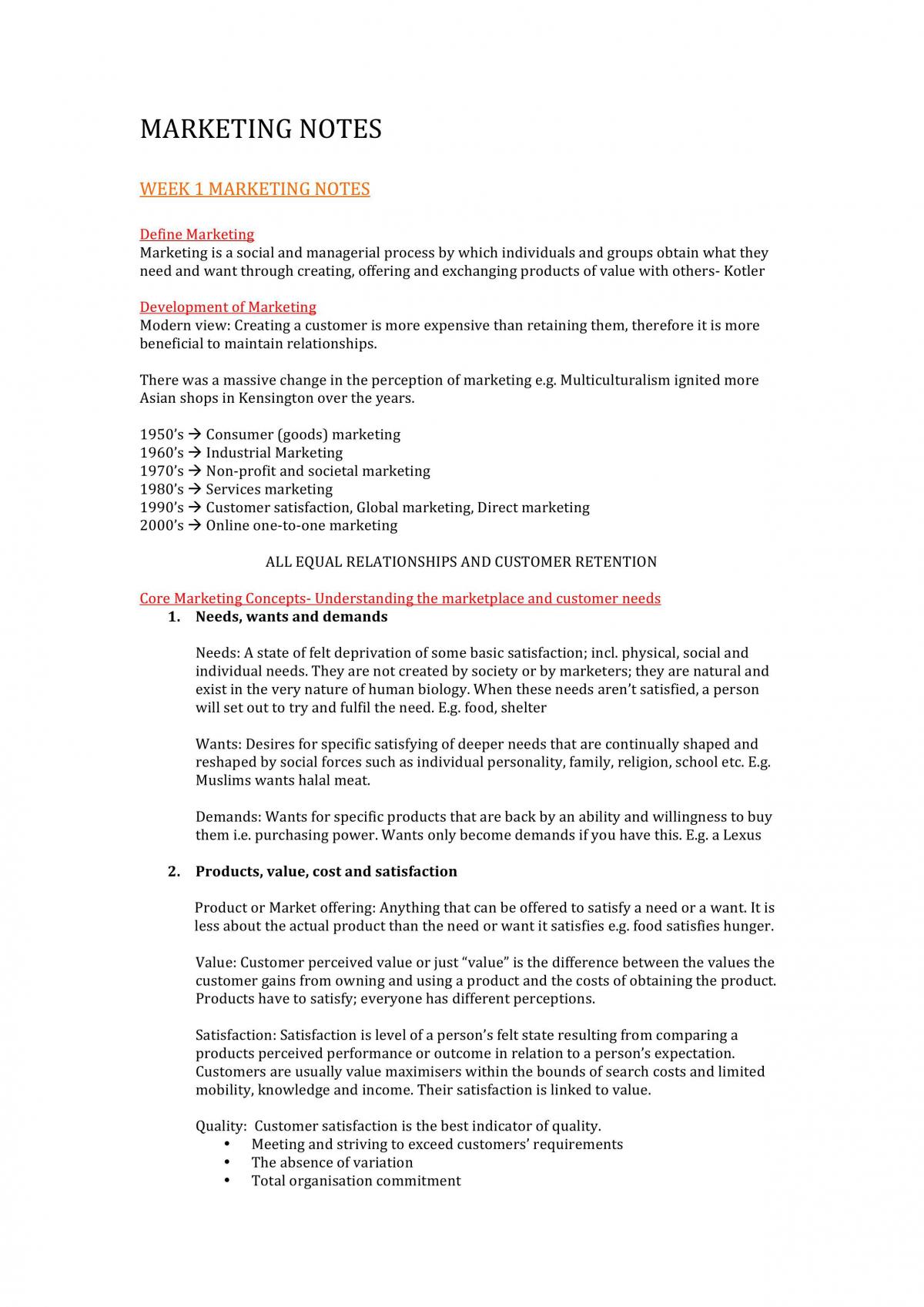 Marketing midsession notes - Page 1