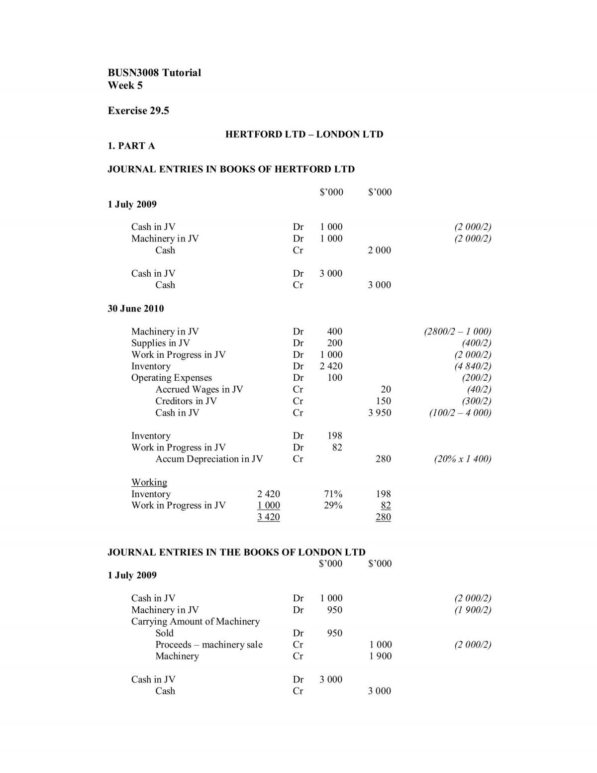 Week 5 Tutorial Solutions - Page 1
