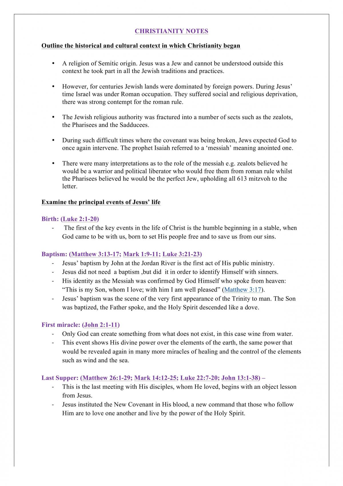 Notes on Christianity  - Page 1