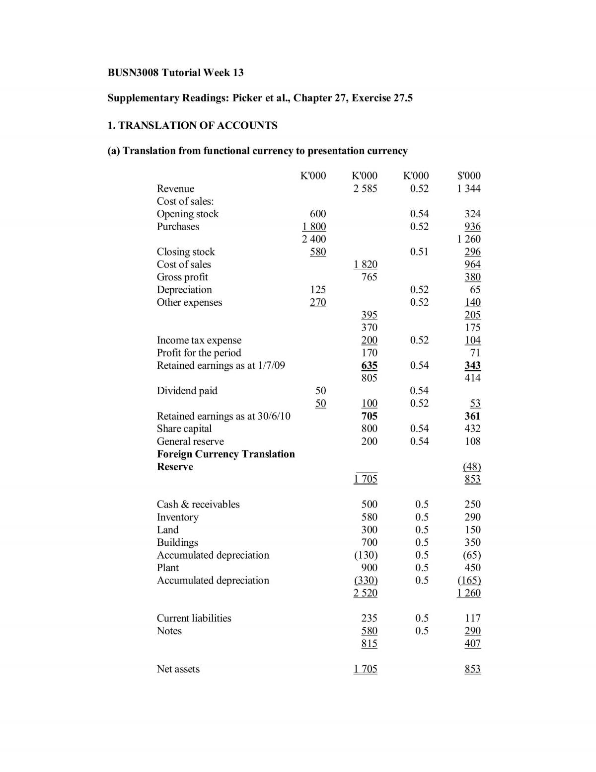 Week 13 Tutorial Solutions - Page 1
