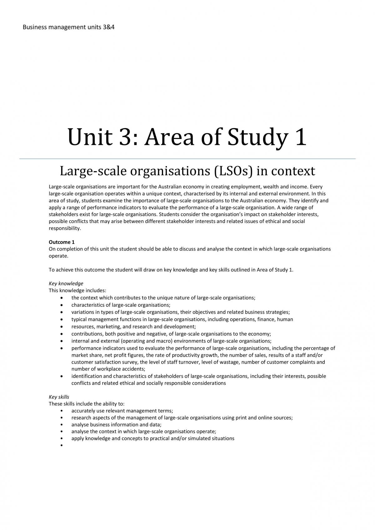 Unit 3: Area of Study 1  - Page 1