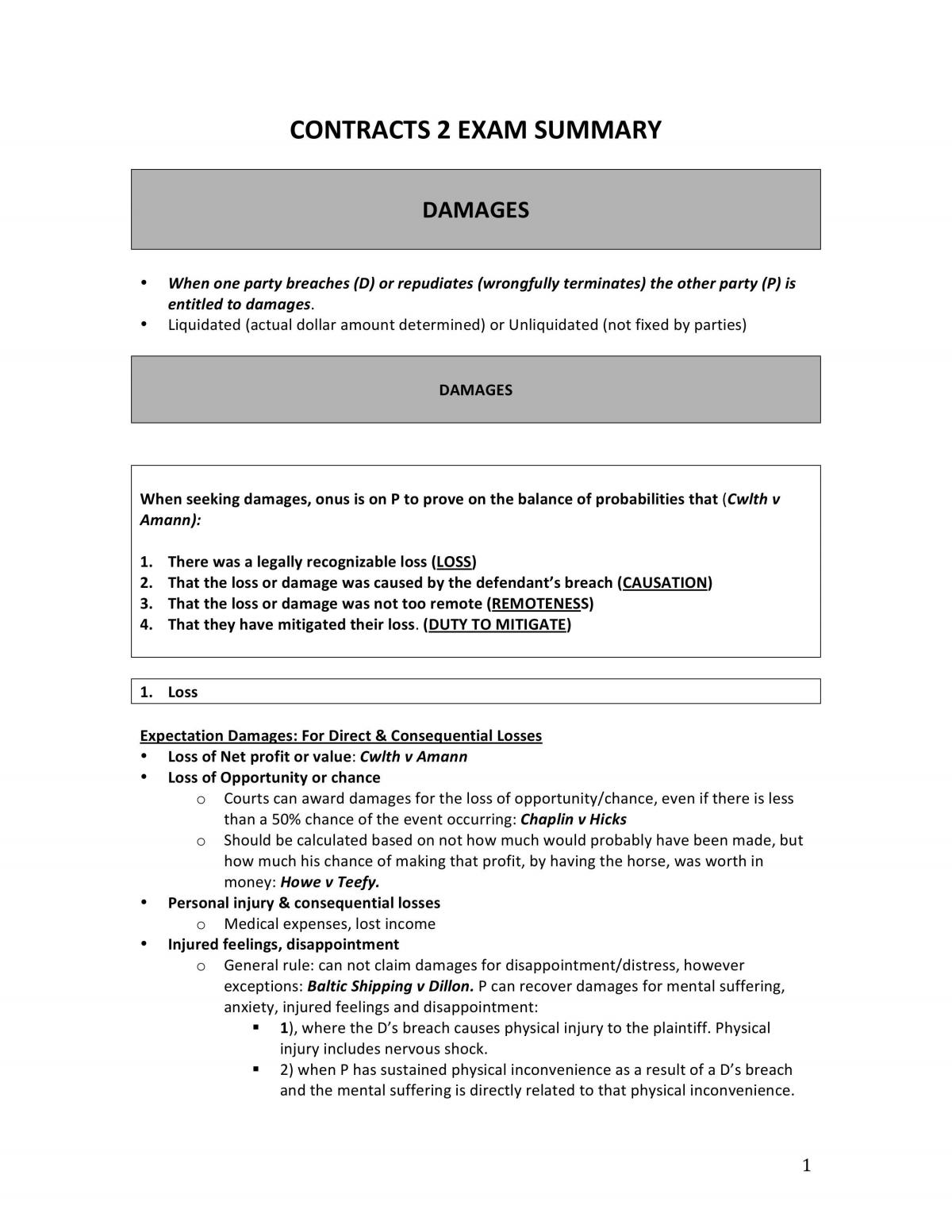 Complete Exam/Study Notes - Page 1
