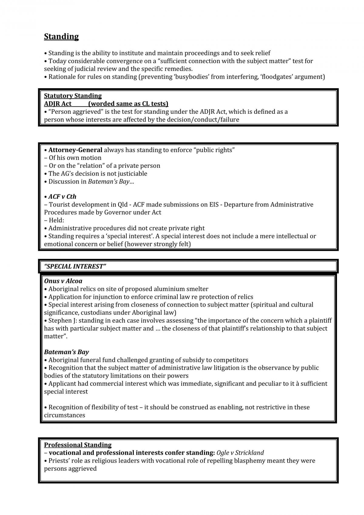 Administrative Law final notes - Page 1