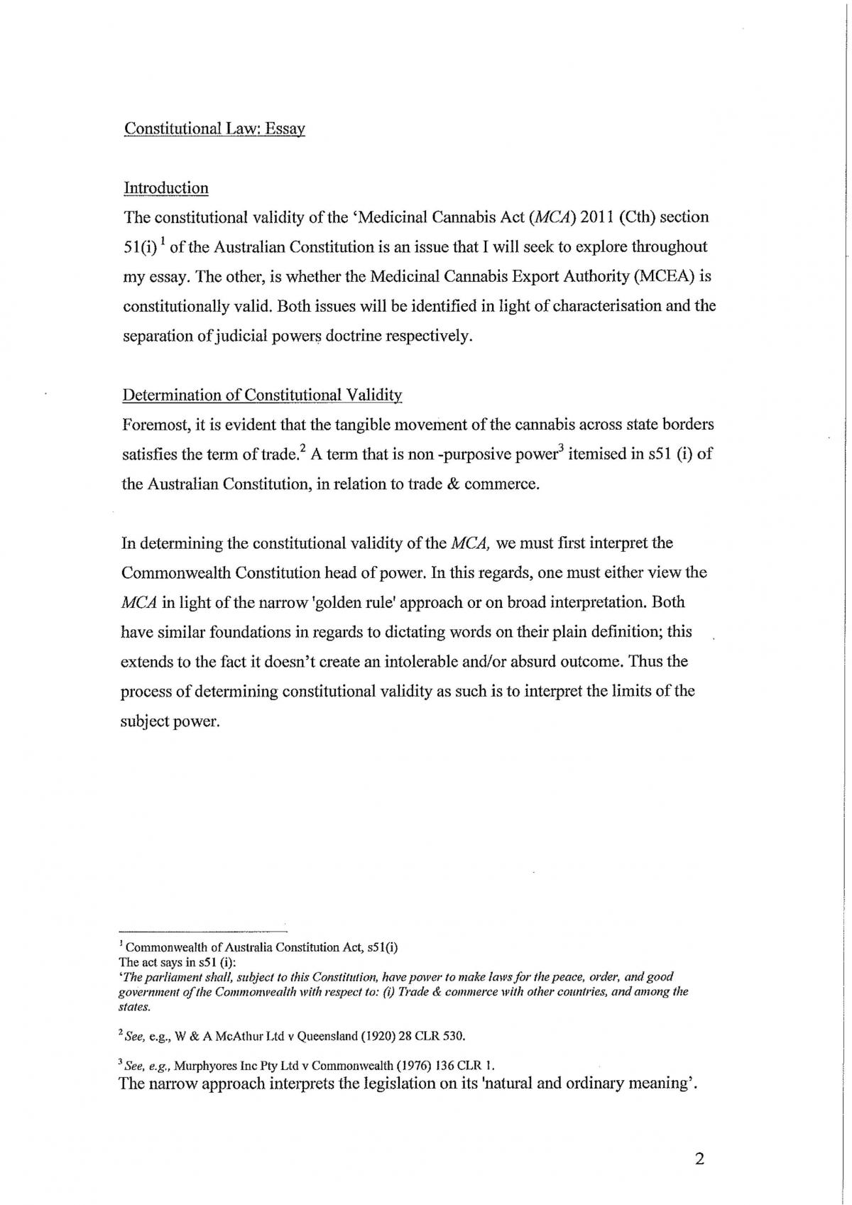 Constitutional Law Assignment 2011 Spr - Page 1