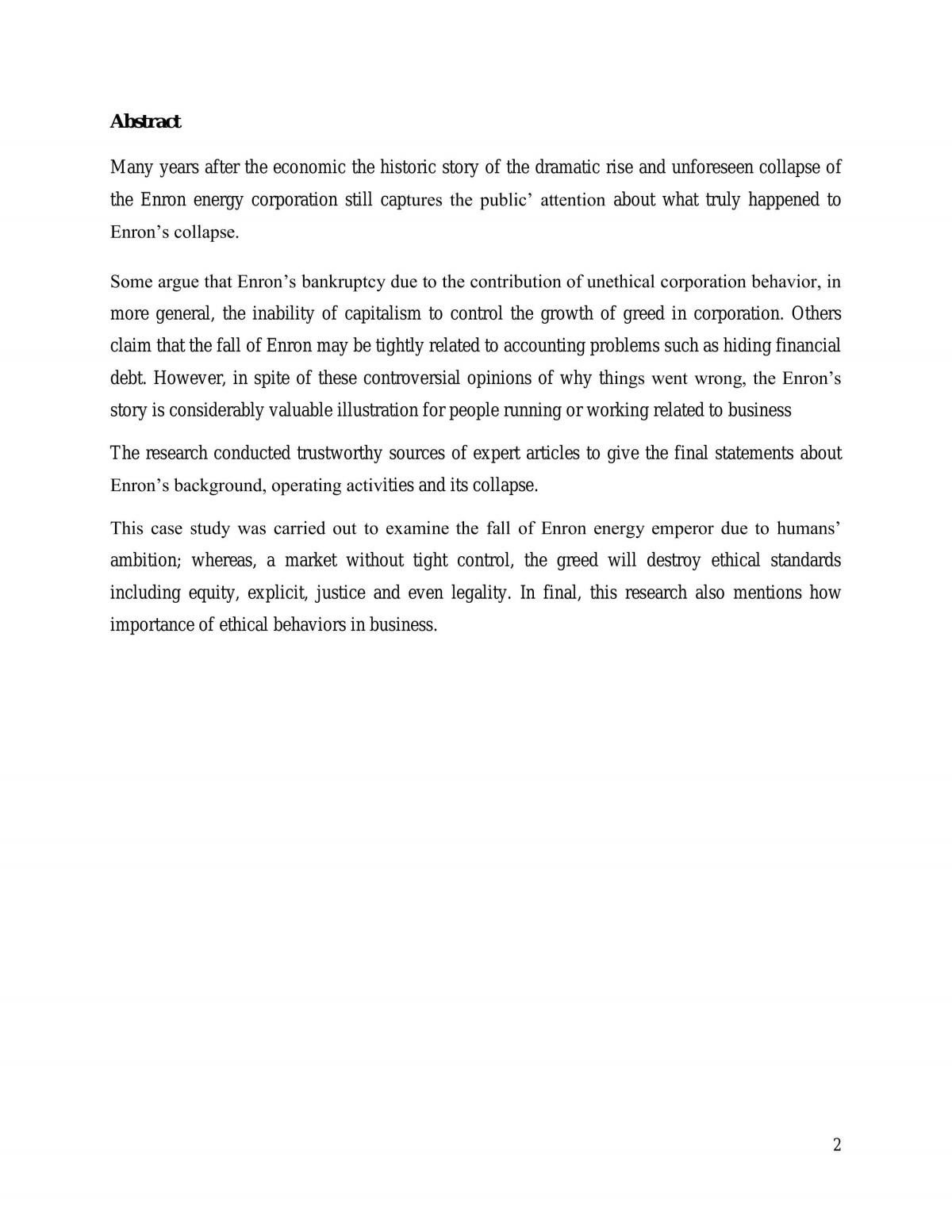 Case Study - Enron Corporation - Page 2