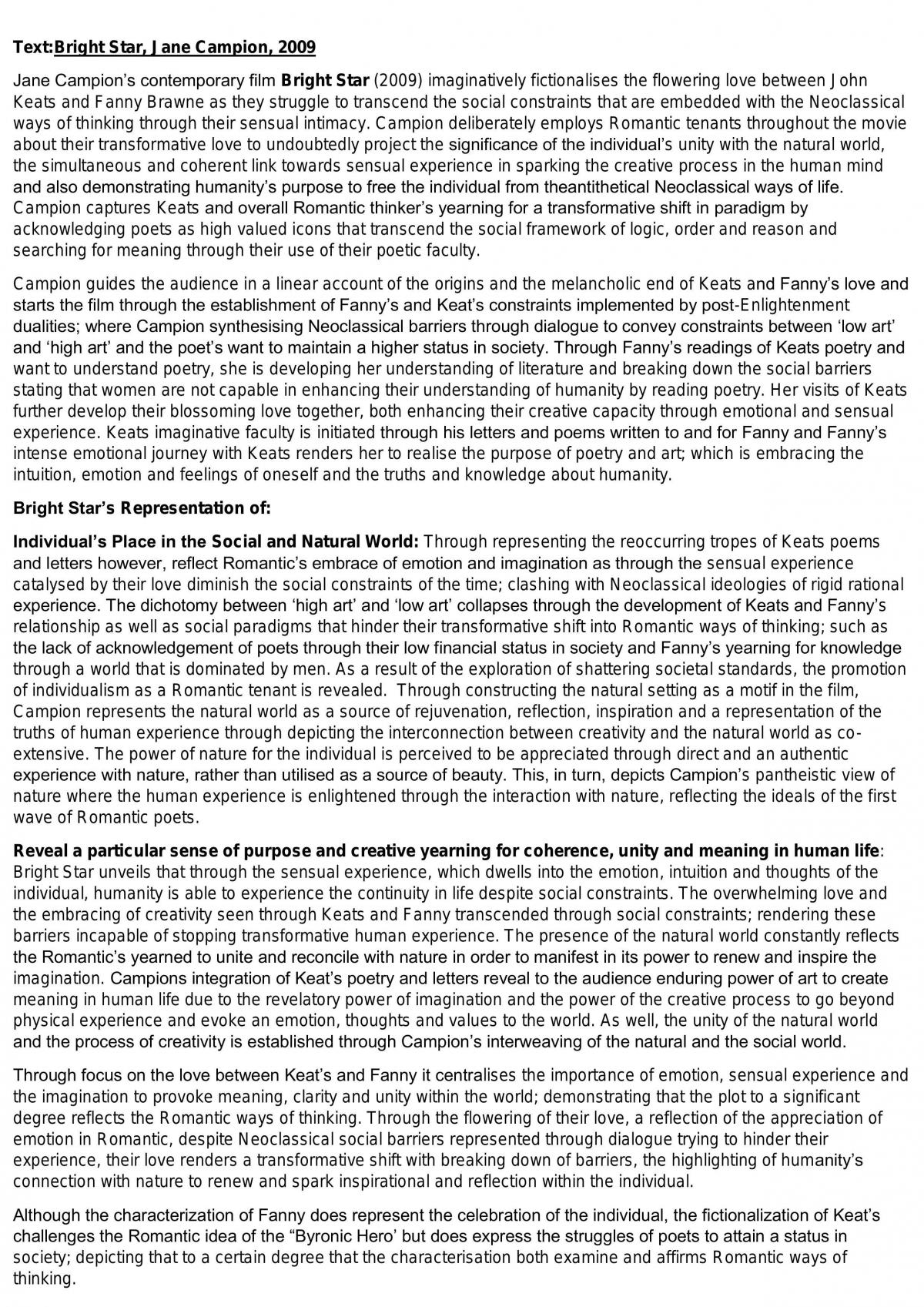 Romanticism Notes - Page 1