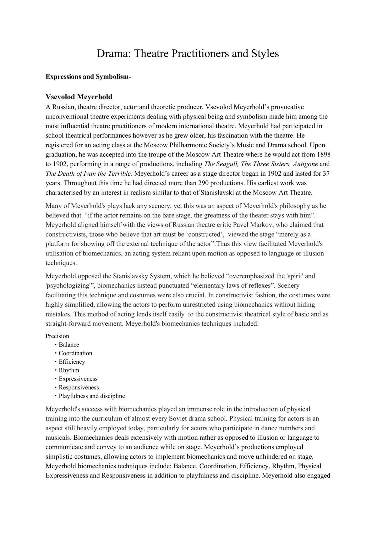Drama Practitioners  - Page 1